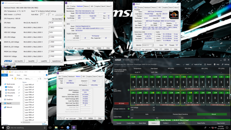 Overclocked CPU specs (Source: HWBot)