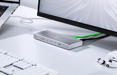 Razer&#039;s latest docking station comes in Black and Mercury colour options. (Image source: Razer)