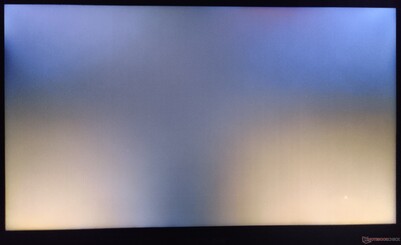 Uneven backlight bleeding particularly seen near the bottom bezel