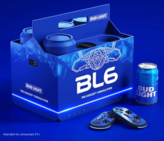 The BL6 gaming console from Bud Light. Yes, this is real. (Image via Bud Light)