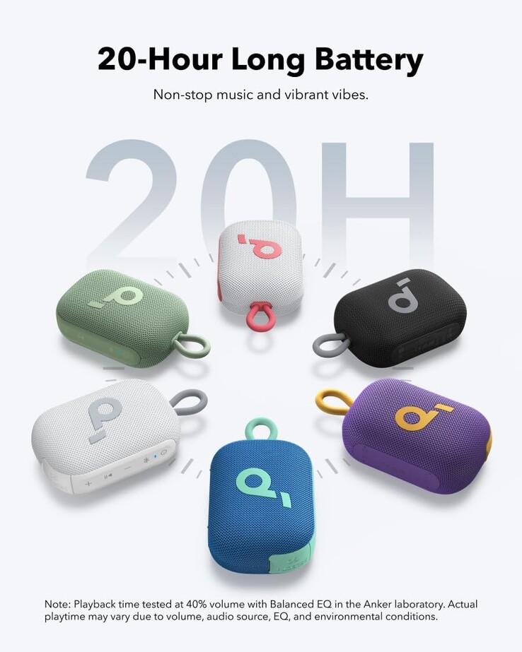 Multiple colorways for the Anker Soundcore Select 4 Go Bluetooth speaker, some of which will be available later as per reports. (Image source: Soundcore Amazon)