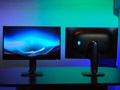 Alienware AW2725Q 4K OLED monitor front and back (Image source: Alienware)