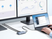 The new Anker 7-in-1 USB-C hub follows other similar accessories like the 343 USB-C Hub (above). (Image source: Anker)