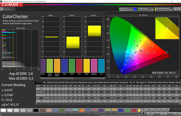 CalMAN - Color Accuracy (Auto, Standard, P3)