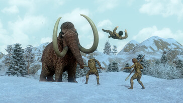 An image showing a mammoth in Dawn of Man.
