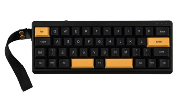 The Black Gold colourway is a more conventional option for the Epomaker TH40. (Image source: Julian van der Merwe / Notebookcheck)