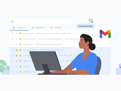 Artistic image of a person using Gmail. (Image source: Google Blog)