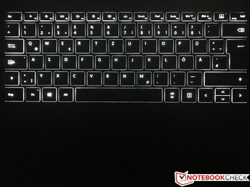 Keyboard illumination (highest level)