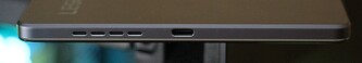Bottom: speaker, USB-C 2.0 port