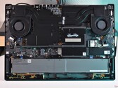 The internals of the Lenovo ThinkPad P16 Gen 3.