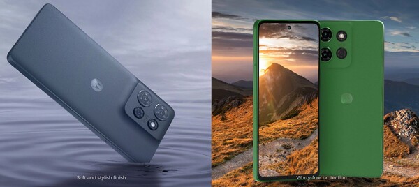 The Moto G Power 2025 has a vegan leather back and comes in two colors. (Image source: Motorola)
