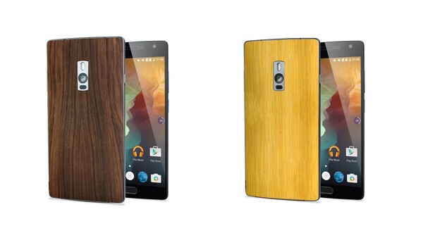 The OnePlus 2 had replaceable covers made from a variety of materials including rosewood and bamboo. (Image source: OnePlus)