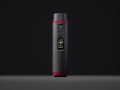 The new Peakdo power bank for the Starlink Mini has a cylindrical design.
