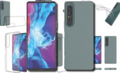 Protective cases have apparently revealed the final design of the Sony Xperia 1 IV. (Image source: TVCMall - edited)