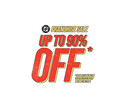 A promotional illustration for Steam's DC Franchise Sale with text that highlights up to 90% on a white background. (Image Source: Steam)