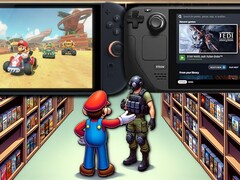 There will be plenty of games to go around for Steam Deck and Switch 2 owners. (Image source: Nintendo/Valve/Dalle3 - edited)