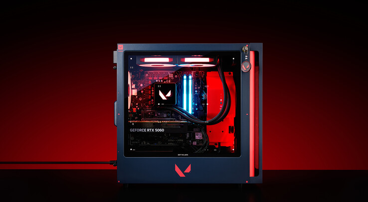 The left panel of the Omen 35L Valorant Edition (Image source: HP)