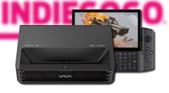 The VAVA Chroma projector beat the GPD WIN 3 to become the highest-funded campaign on Indiegogo in 2021. (Image source: VAVA/GPD/Indiegogo - edited)