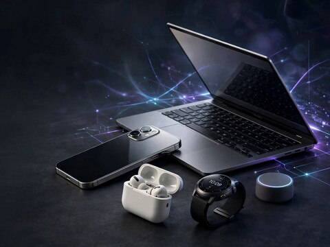 Laptop, smartphone and other tech devices
