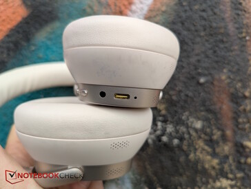 Left: Audio jack and and USB-C