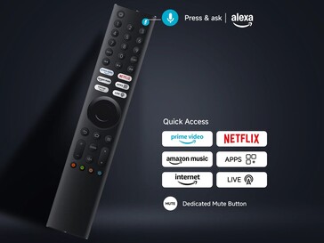 A remote with a built-in microphone is included (Image source: Xiaomi)
