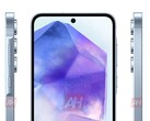 A "Galaxy A55" render. (Source: Android Headlines)