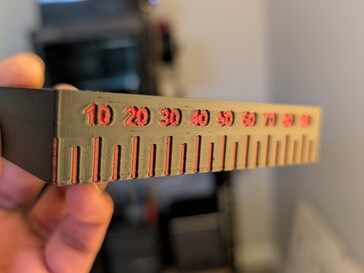 Mini Square tool in black and red PLA.