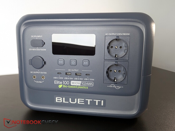 Almost all ports are located on the front. No protective covers.