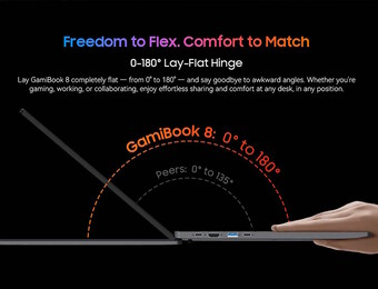 The hinge can be opened by a full 180 degrees (Image source: Blackview)