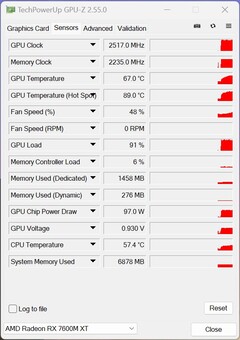GPU-Z (Minisforum UM780 XTX - OCuLink)