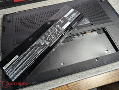 Schenker Connect 15 with its battery removed