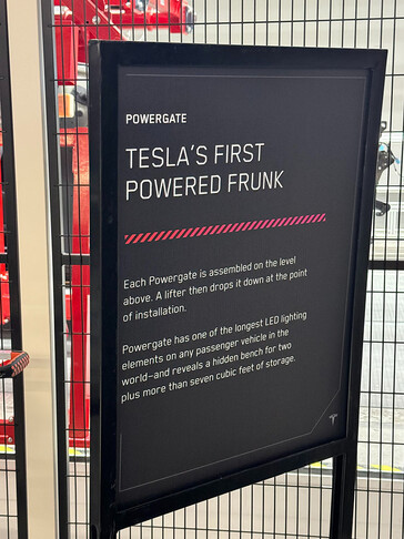 Tesla Powergate frunk specs