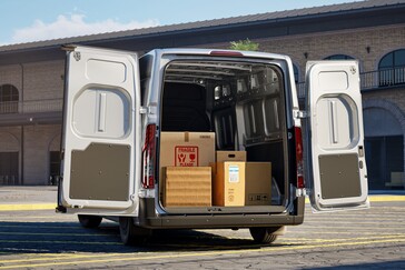 In its top configuration, the Transit City electric cargo van offers a payload capacity of around 2,800 lbs