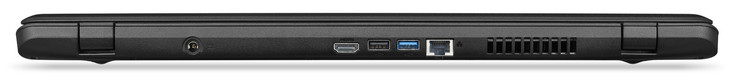 Rear: power connector, HDMI, USB 2.0 Type-A, USB 3.1 Gen 1 Type-A, Gigabit Ethernet