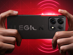 The 2026 Legion Y70 is set for a May 19 Chinese launch. Pictured: a promo picture showing the back of the phone.