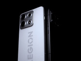 The 2026 Legion Y70 is confirmed to feature a "2K" display. Pictured: a shot showing the black and white version of the phone.