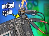 RTX 4090 with Melted 12VHPWR (Image source: Der8auer YouTube channel)