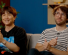 A screengrab of an interview featuring Choi Ji Won and Guillaume Broche (image soruce: Lies of P YT)