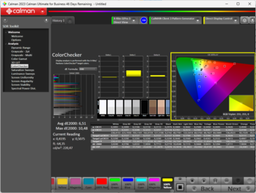 Calman ColorChecker OD mode