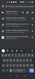 Keyboard in portrait mode