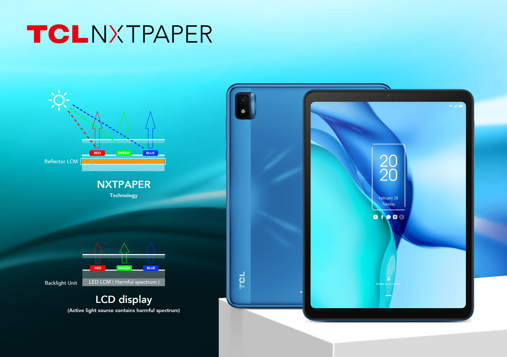Tcl Announces Its Latest Tablets One Of Which Features The New Nxtpaper Panel Type Notebookcheck Net News