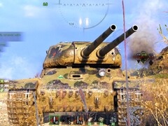 World of Tanks 1.7.1 - first battle in the dual-barreled IS-2-II heavy tank (Source: Own)
