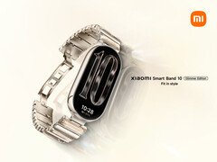 The Xiaomi Smart Band 10 Glimmer Edition comes in a single colour option. (Image source: Xiaomi)