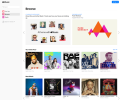 Apple Music's new web interface is live. (Source: Apple)