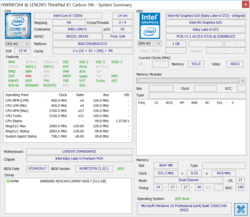 HWiNFO ThinkPad X1 Carbon