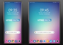 This render resembles the device teased by LG. (Image: Letsgodigital)
