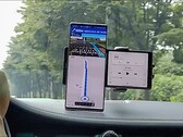 The LG Wing being used as in-car navigation. (Image source: Android Authority)