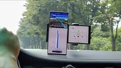 The LG Wing being used as in-car navigation. (Image source: Android Authority)