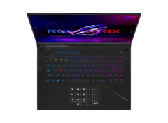 ASUS ROG Strix SCAR 16&#039;s trackpad doubles as a number pad. (Source: ASUS)
