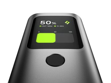 An interactive smart display that shows handy charging insights. (Image source: Sharge)